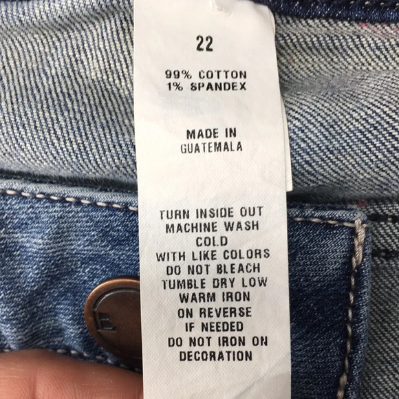 Lane Bryant Boyfriend Jeans Womens 22 Medium Bleach Splatter Cotton Distressed‎ - Picture 11 of 13